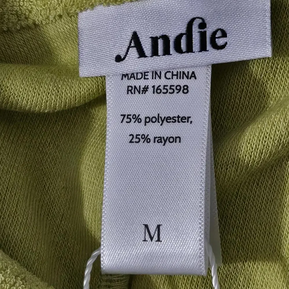 2/$30 Andie Swim Button-Up Palma Terry Romper Honeysuckle Size M